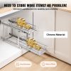 VEVOR 8.5"Wx21"Dx15"H Pull Out Cabinet Organizer, Heavy Duty Slide Out Pantry Shelves, Steel Roll Out Drawers