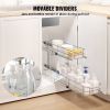 VEVOR 8.5"Wx21"Dx15"H Pull Out Cabinet Organizer, Heavy Duty Slide Out Pantry Shelves, Steel Roll Out Drawers