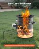 VEVOR Camping Rocket Stove, Wood Burning Portable Rocket Stove with Carrying Bag for Backpacking, SPCC Steel, Double Door, Burn Twigs