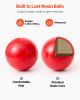 VEVOR Bocce Ball Set, 107 mm, with 8 Resin Balls, Pallino, Carrying Bag and Measuring Rope, Red/Green/Blue/Yellow 4 Colors, for 2 to 8 Players