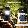 VEVOR LED Camping Lanterns, 4 Pack Rechargeable Camping Flashlights, Solar & USB Charging, Portable Collapsible, Bulit to Last Lights, As Power Bank