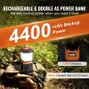 VEVOR LED Camping Lantern, All-in-one, 1000LM, 360° Illumination, 4 Lighting Modes, Rechargeable Outdoor Flashlight, USB Charging