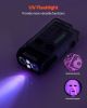 VEVOR Rechargeable Keychain Flashlight, Mini LED Flashlight with 13 Lighting Modes, Portable Pocket Flashlight with Clip