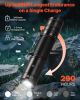 VEVOR Rechargeable Flashlight, High Lumens LED Flashlight with 6 Lighting Modes, IP66 Waterproof Handheld Flash Light for Home, Hiking, Camping