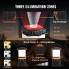 VEVOR LED Camping Lantern, All-in-one, 1000LM, 360° Illumination, 4 Lighting Modes, Battery Powered Light, Outdoor Robust Flashlight