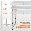 VEVOR Camping Kitchen Table, Quick set-up Folding Camping Table with A Carrying Bag, 3 Adjustable Heights, MDF Camping Table