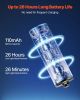 VEVOR Keychain Flashlight, Rechargeable Mini LED Flashlight, 200 High Lumens Pocket-Sized Flashlight with 2 Lighting Modes