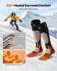 VEVOR Heated Socks, Small Size, 5000mAh Battery Rechargeable Heating Socks with 4 Heating Levels, Electric Heated Sock with APP Control for Men Women