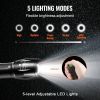 VEVOR 2 Pack Flashlights Torch, 2000 High Lumens 5 Modes Adjustable Focus Flashlight