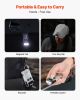 VEVOR Rechargeable Keychain Flashlight, Mini LED Flashlight with 13 Lighting Modes, Portable Pocket Flashlight with Clip