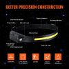 VEVOR 2PCS Rechargeable Headlamp, 350 lumens 230° Wide Beam, 6 Lighting Modes IPX4 Waterproof LED Head Lamp, with Motion Sensor for Camping, Hiking