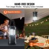 VEVOR LED Camping Lanterns, 4 Pack, Magnetic Base, Battery Powered Lights, Lightweight Hanging Collapsible Lights, Ideal for Outdoor Camping Hiking