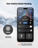 VEVOR Heated Socks, Small Size, 5000mAh Battery Rechargeable Heating Socks with 4 Heating Levels, Electric Heated Sock with APP Control for Men Women