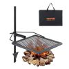 VEVOR Swivel Campfire Grill, Fire Pit Grill Grate over Fire Pits, Heavy Duty Steel Grill Grates, 360�� Adjustable Open Fire Outdoor Cooking Equipment